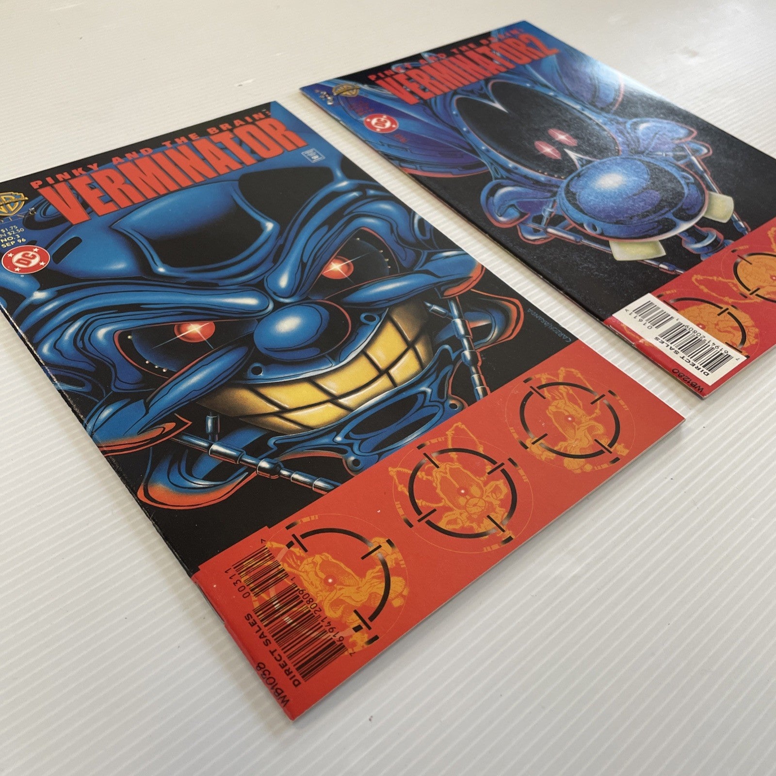 Pinky and the Brain #3 & #16 1996 1997 VF/NM Terminator Homage Covers3