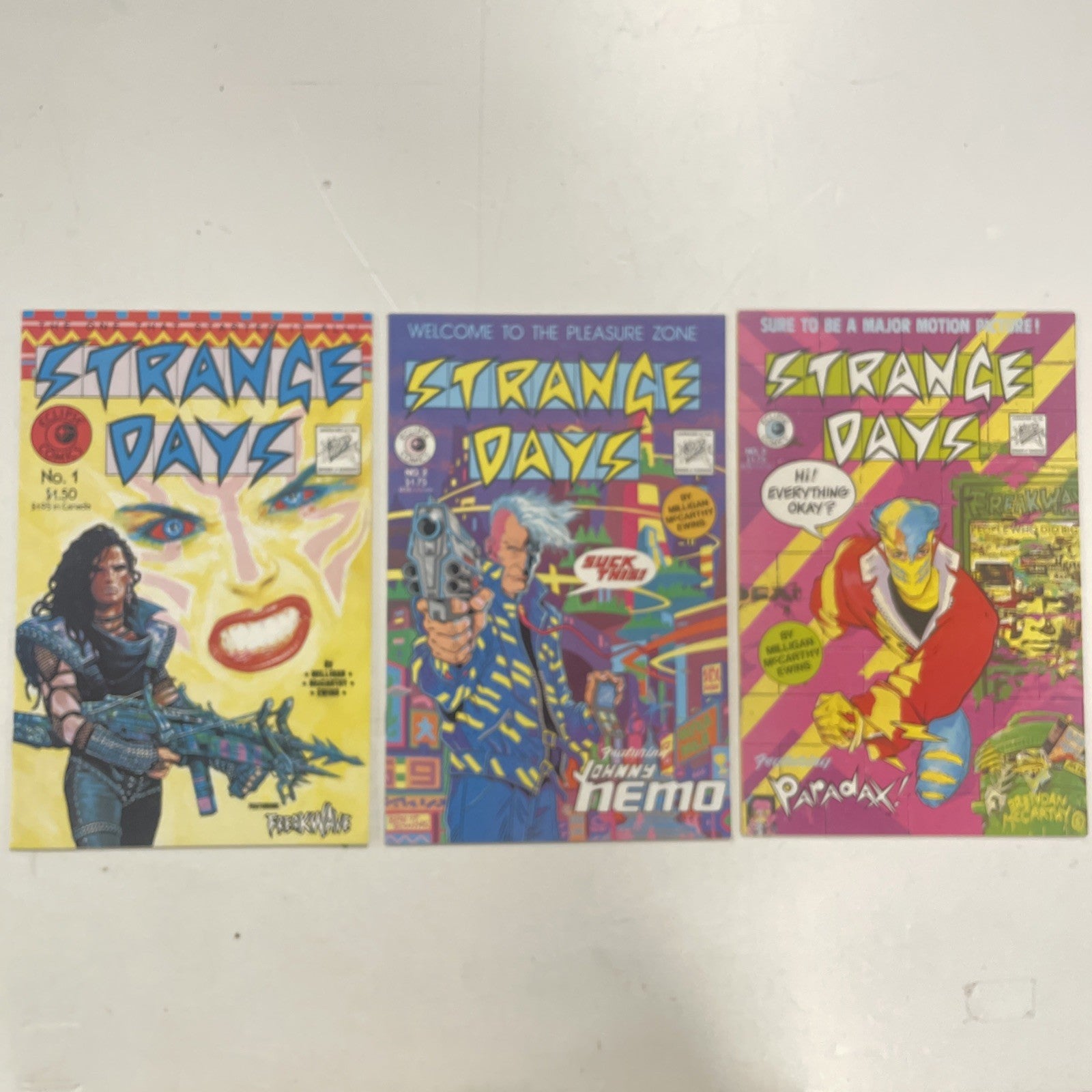 Strange Days #1-#3 1984 Avg. VF Complete Set Eclipse Comics0