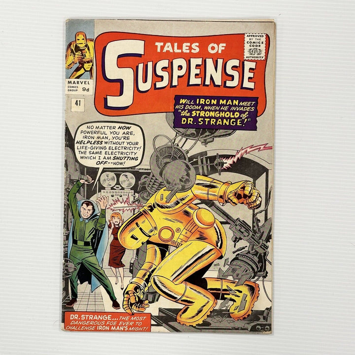 Tales of Suspense #41 1963 VG/FN 3rd Appearance of Iron Man Pence Copy OW/W Page