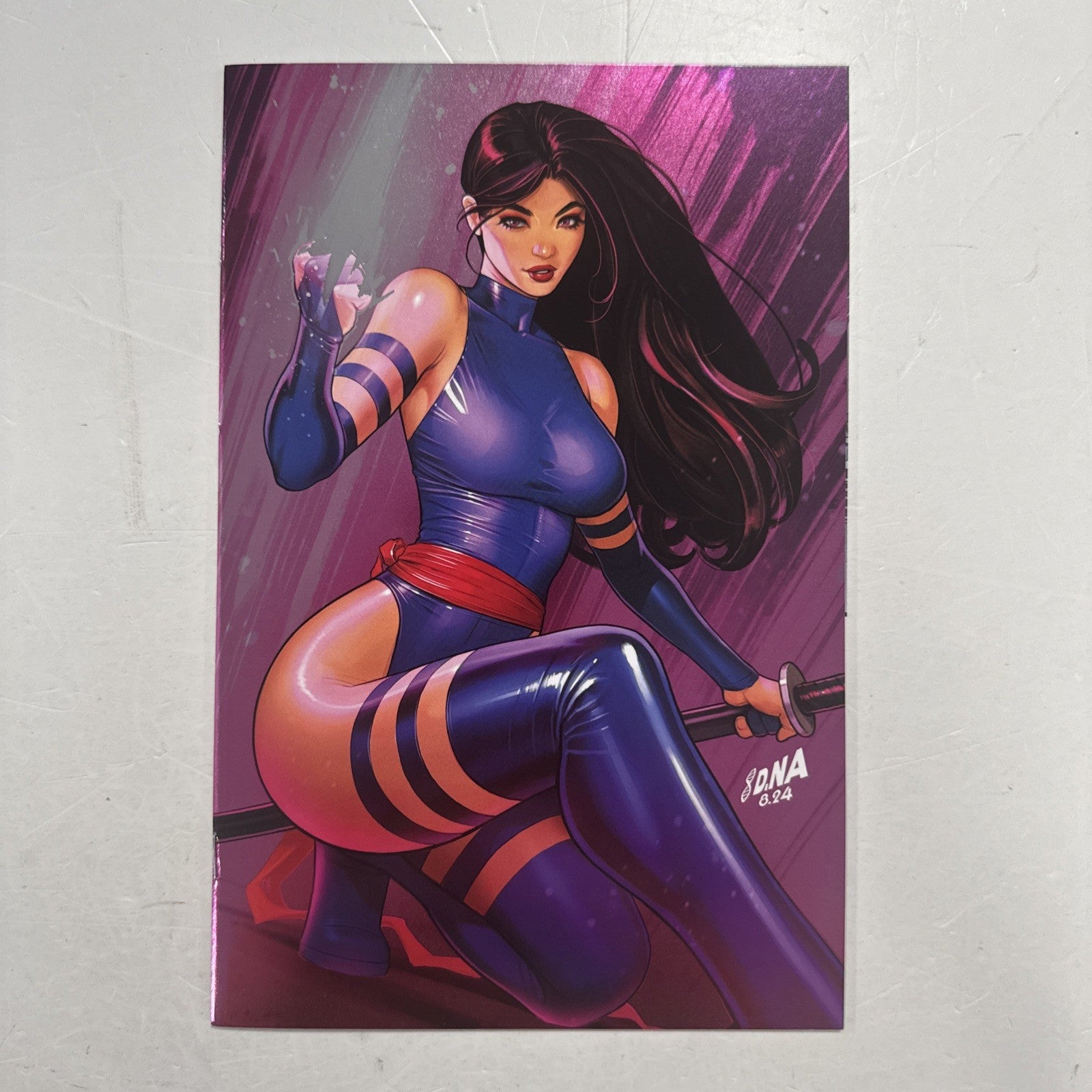 Psylocke #1 2025 NM Daid Nakayama Virgin Foil Convention Exclusive Variant0