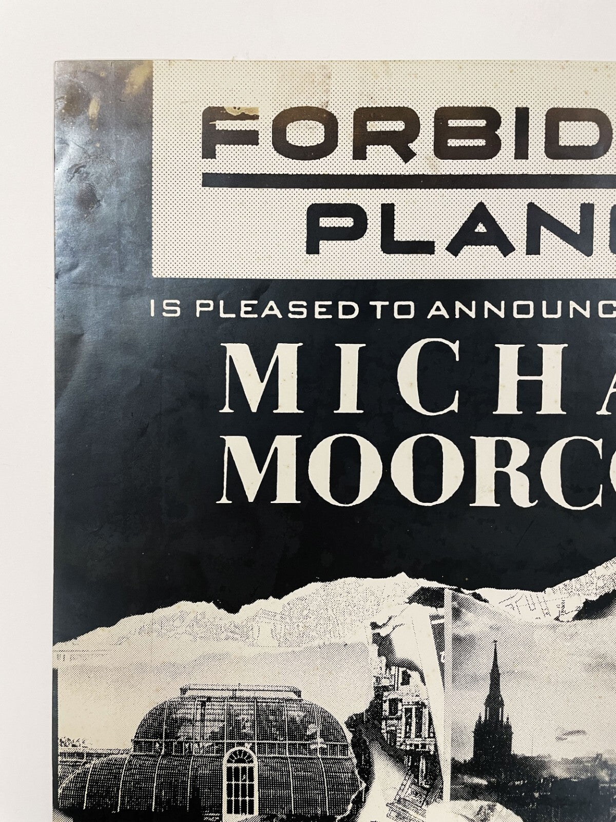 Original Forbidden Planet Poster Michael Moorcock Signing Comic History (2) 19875