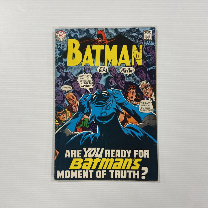 Batman #211 1969 GD/VG Pence Stamp & Pen on cover