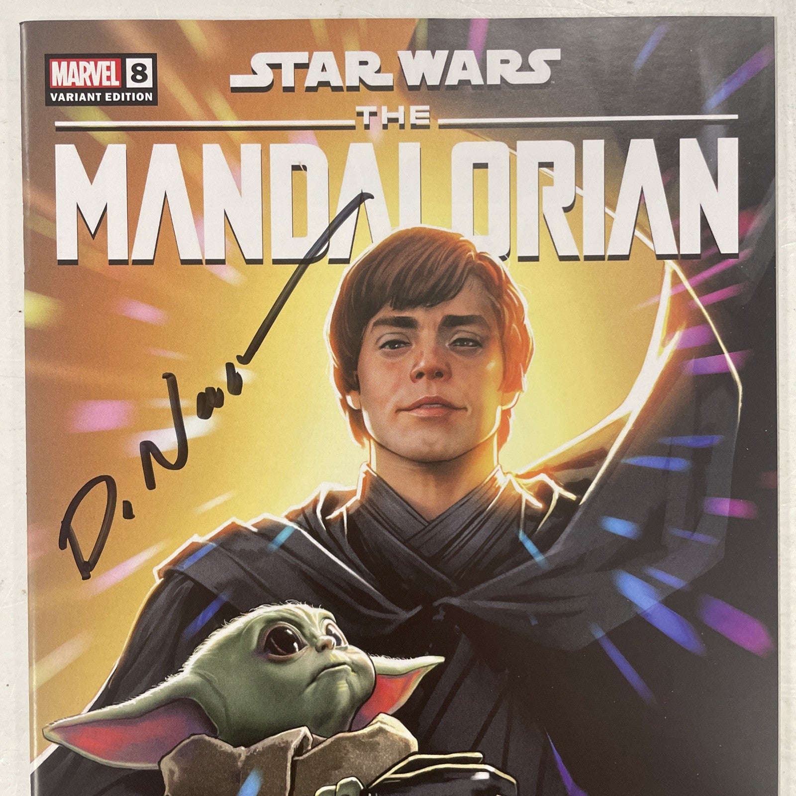 Star Wars: The Mandalorian #8 2023 NM Signed By David Nakayama Variant1