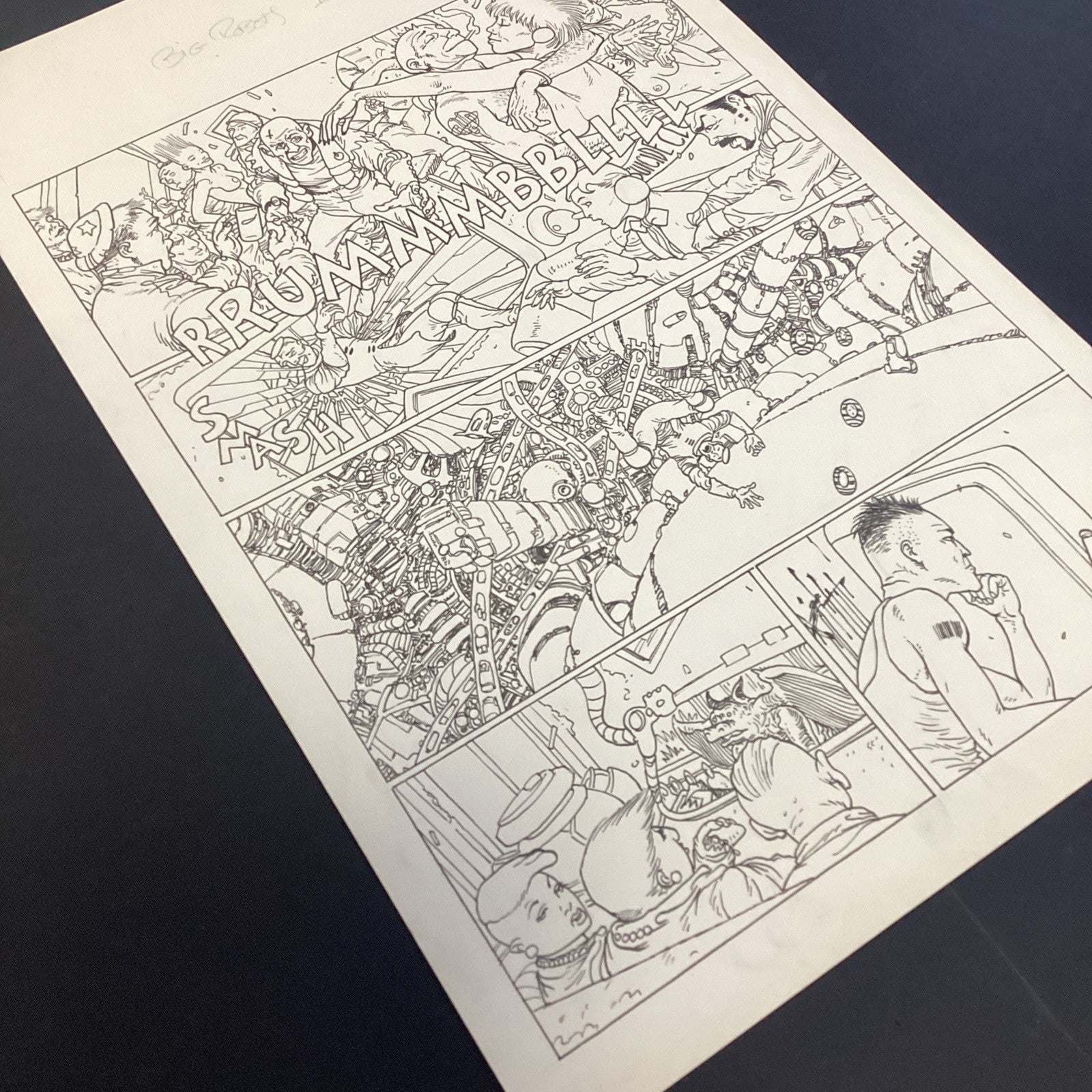 Original Artwork for Judge Anderson Big Robots Page 11 Megazine 258 Dave Taylor3
