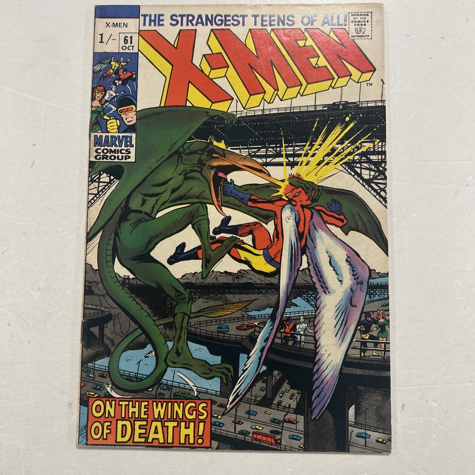 X-Men #61 1969 FN- Pence Copy 2nd Appearance of Sauron Slighly rusted staples0