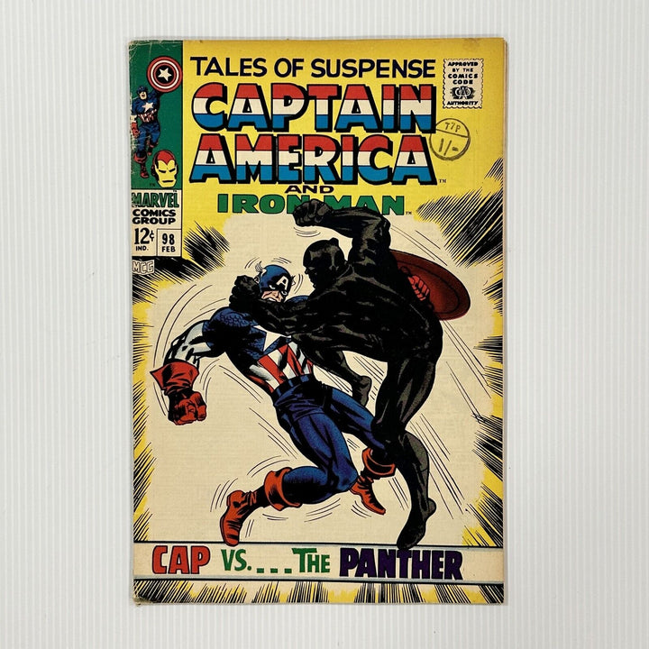 Tales of Suspense #98 1968 FN Cent Copy Pence Stamp