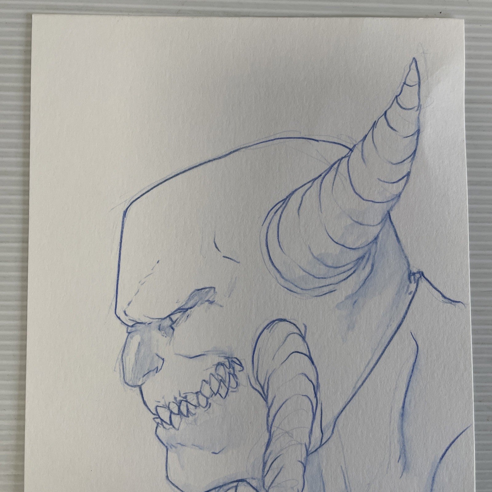Tomeu Morey Original Sketch Artwork of Devil Dog DC (15 x 20.8 cm)1