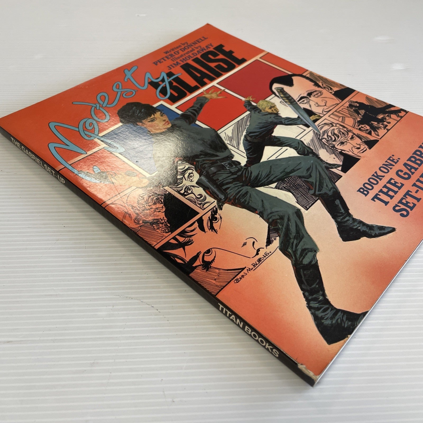 Modesty Blaise Book One: The Gabriel Set-Up Titan Books 1985 Graphic Novel3