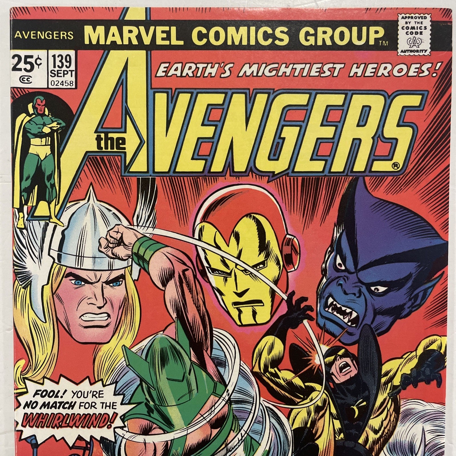 The Avengers #139 1975 VF1