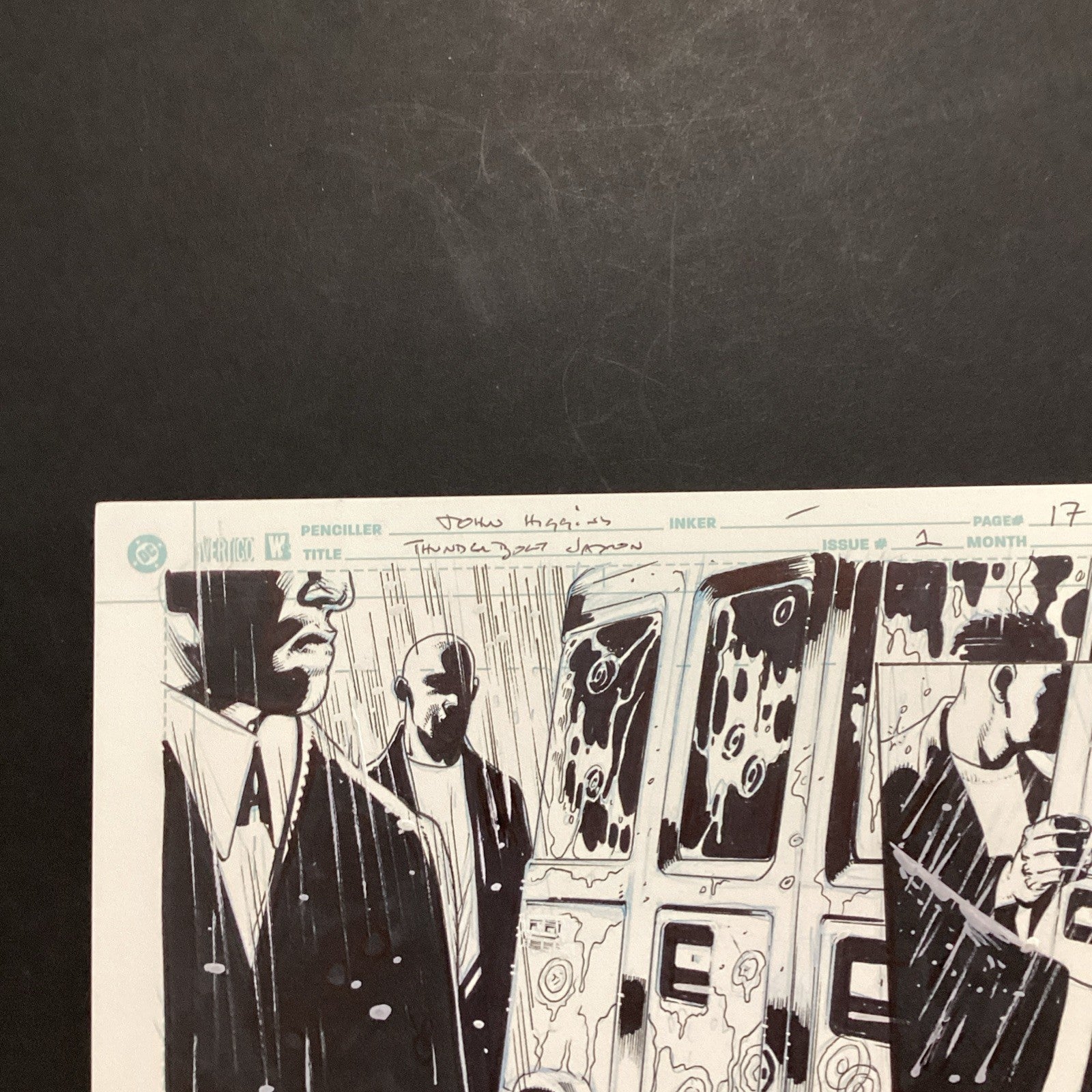 Original Artwork for Thunderbolt Jaxon #1 Page 17 By John Higgins 20063