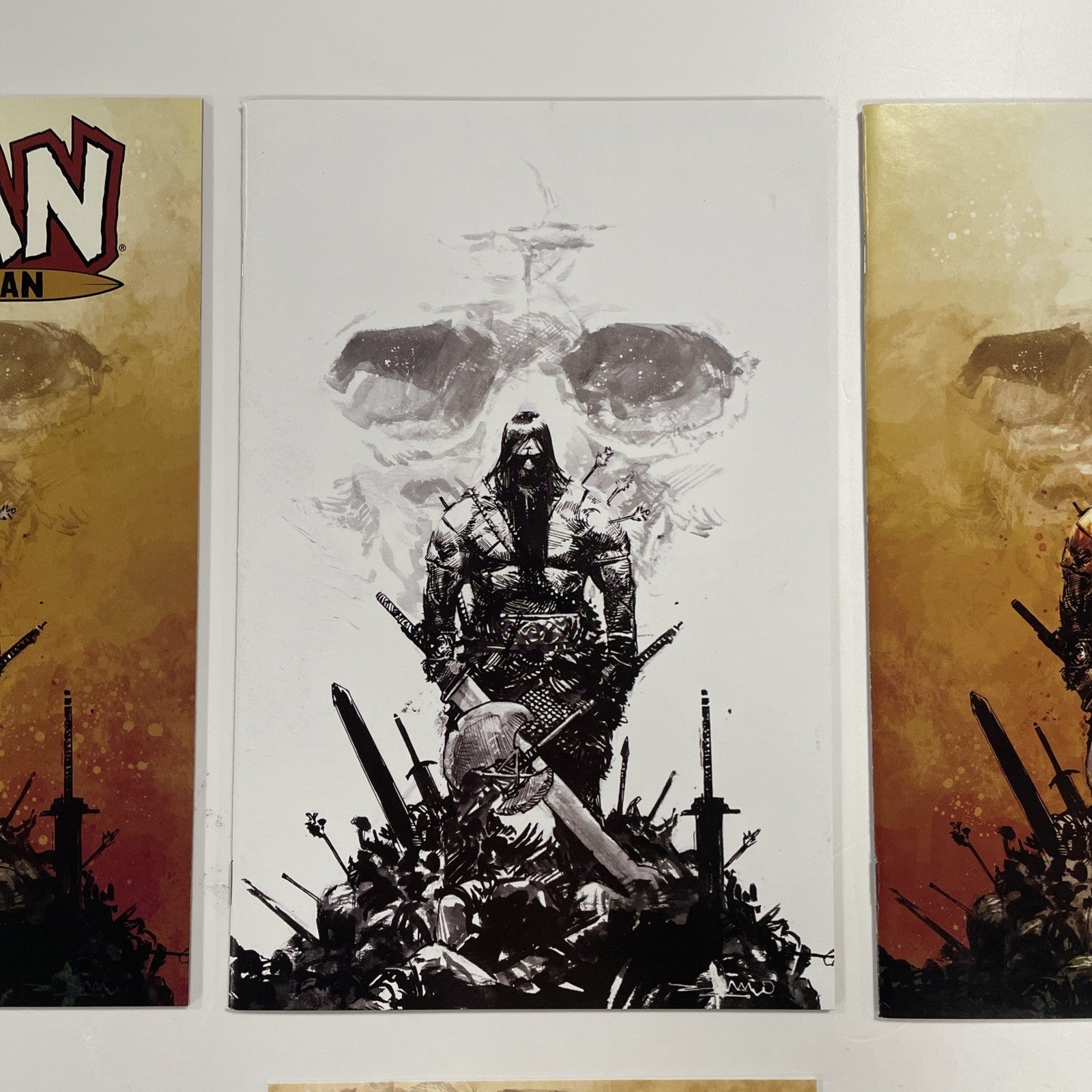 Conan The Barbarian #1 2019 NM Gerardo Zaffino Trade, Virgin and Black & White2