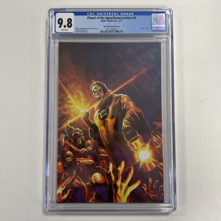 Planet of the Apes/Green Lantern #6 2017 CGC 9.8 Massafera 1:40 Virgin Variant0