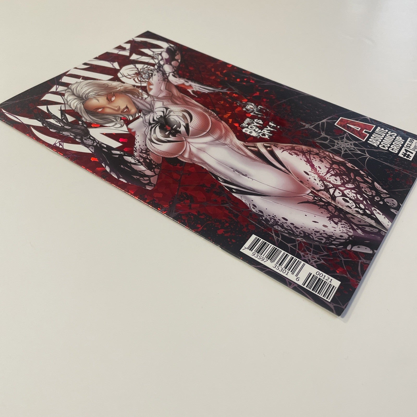 White Widow #1 2018 NM Foil Cover Absolute Comics Group 1st Print3
