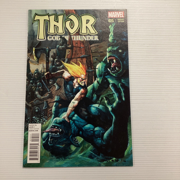 Thor God Of Thunder #25 2014 VF/NM Jane Foster Cameo As Thor Bisley Variant0