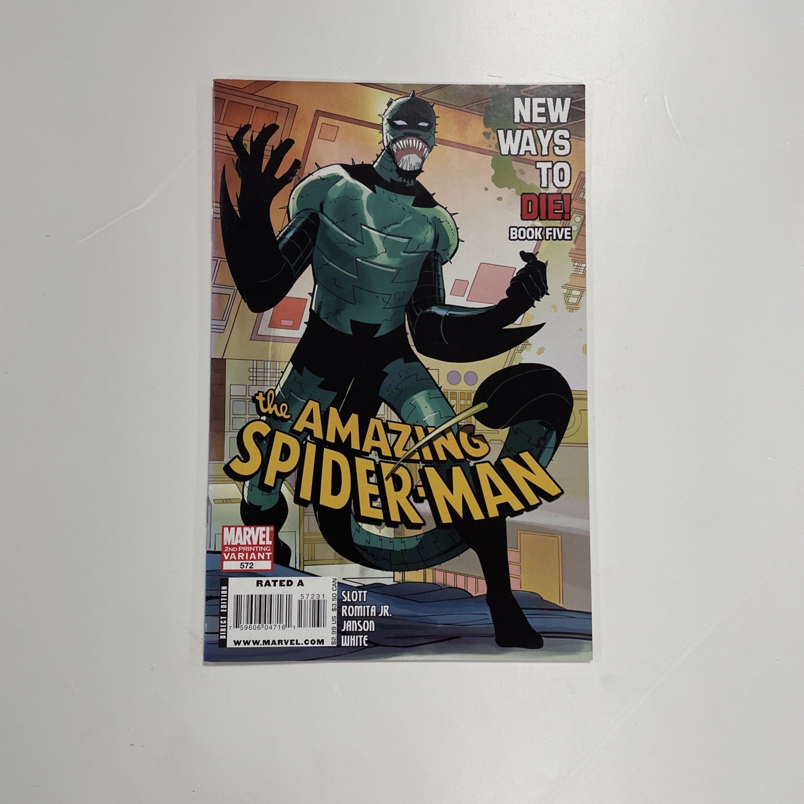 Amazing Spider Man #572 2008  FN/VF 2nd Printing Scorpion/venom Hybrid **0