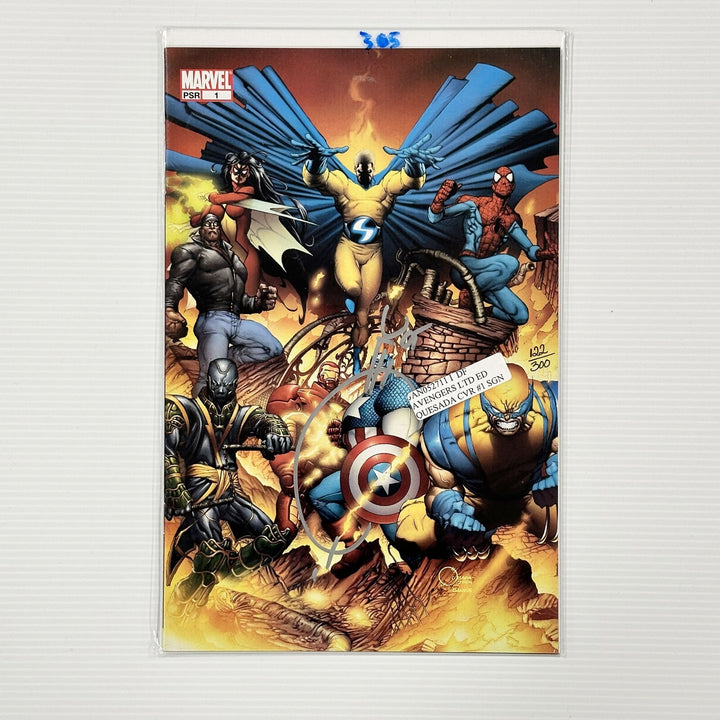 New Avengers #1 2005 NM Signed by Joe Quesada Dynamic Forces CoA 122/3000