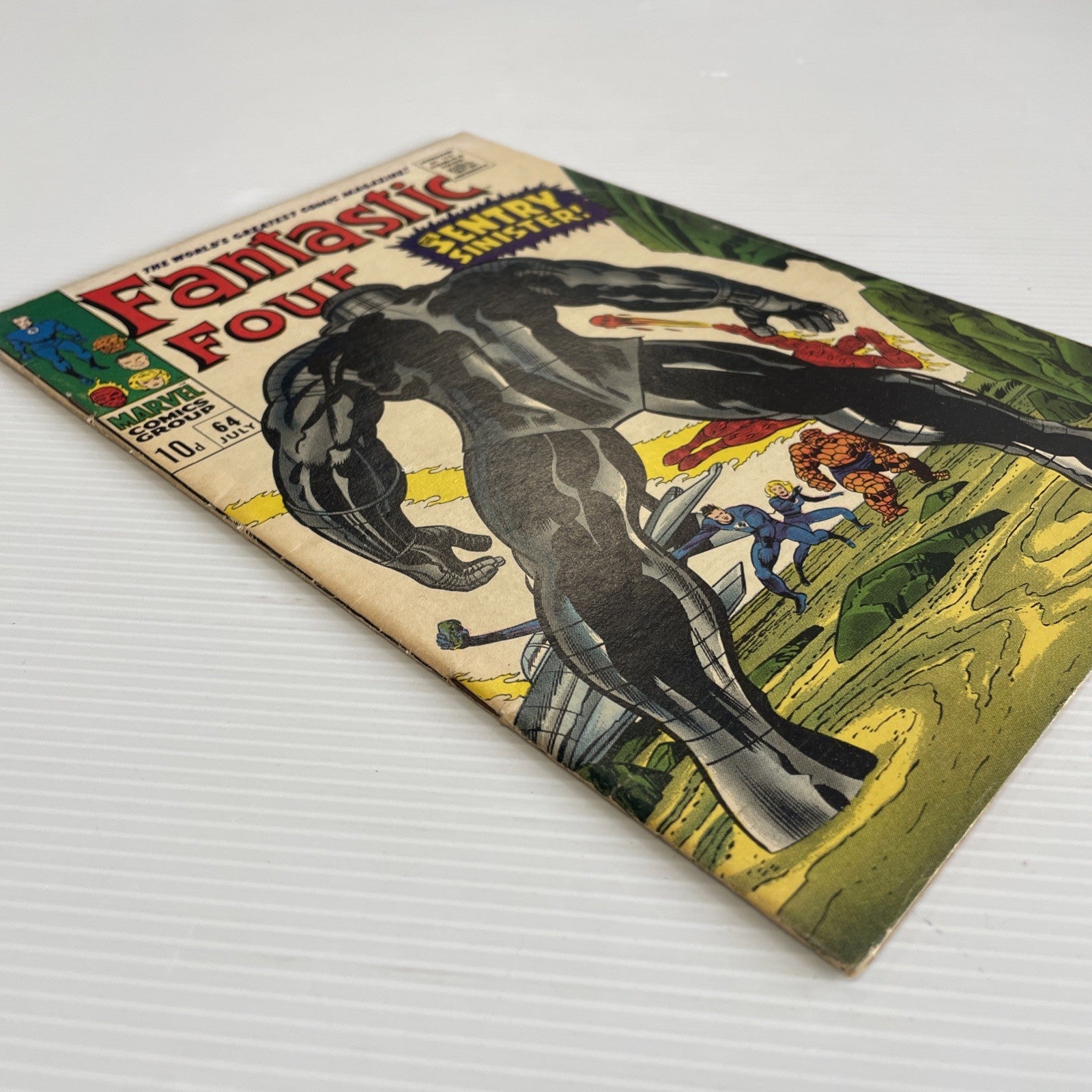 Fantastic Four #64 1967 VG/FN Pence Copy **Water stain on rear3