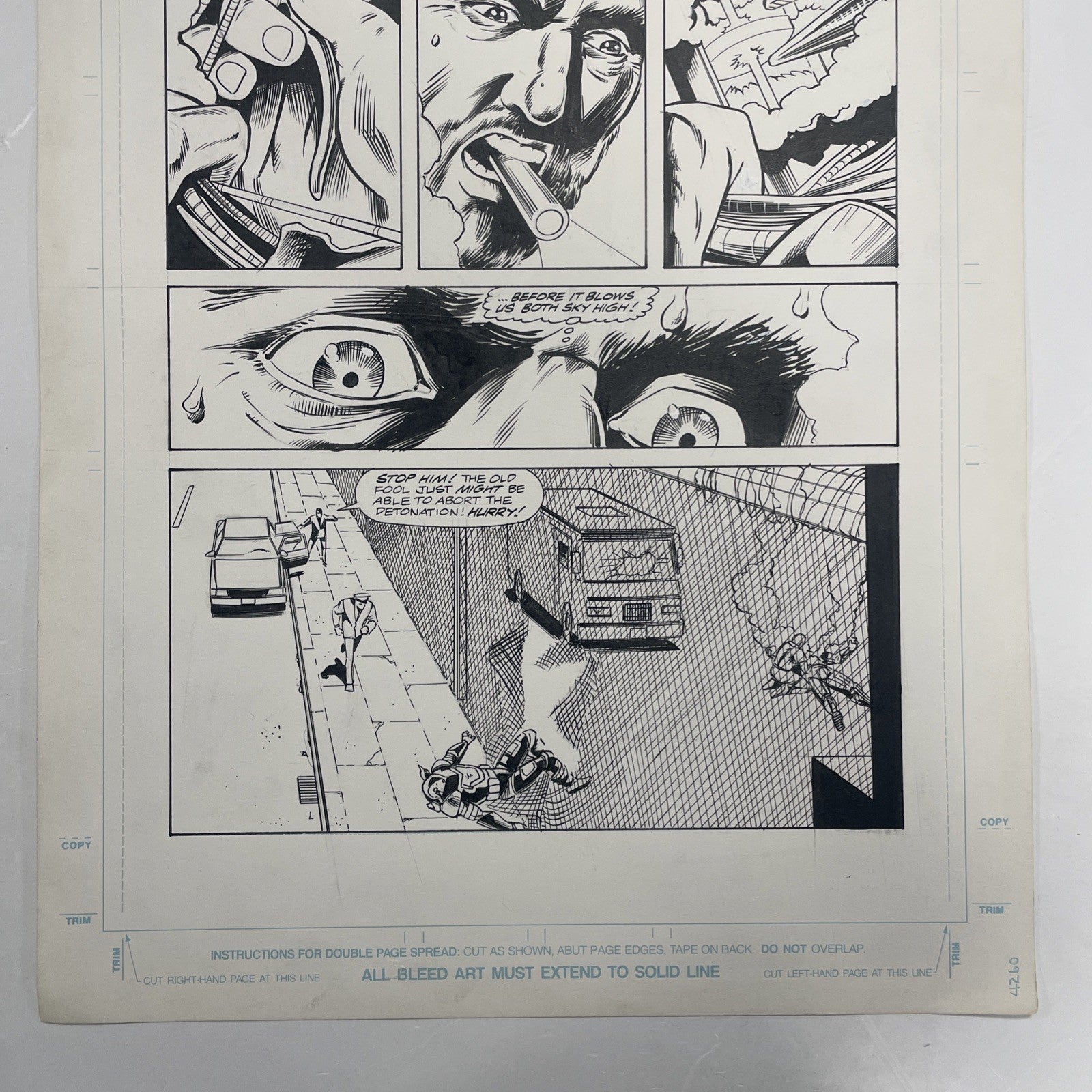 Lee Sullivan Original Art for Marvel's Robocop #15 Page 5 19912
