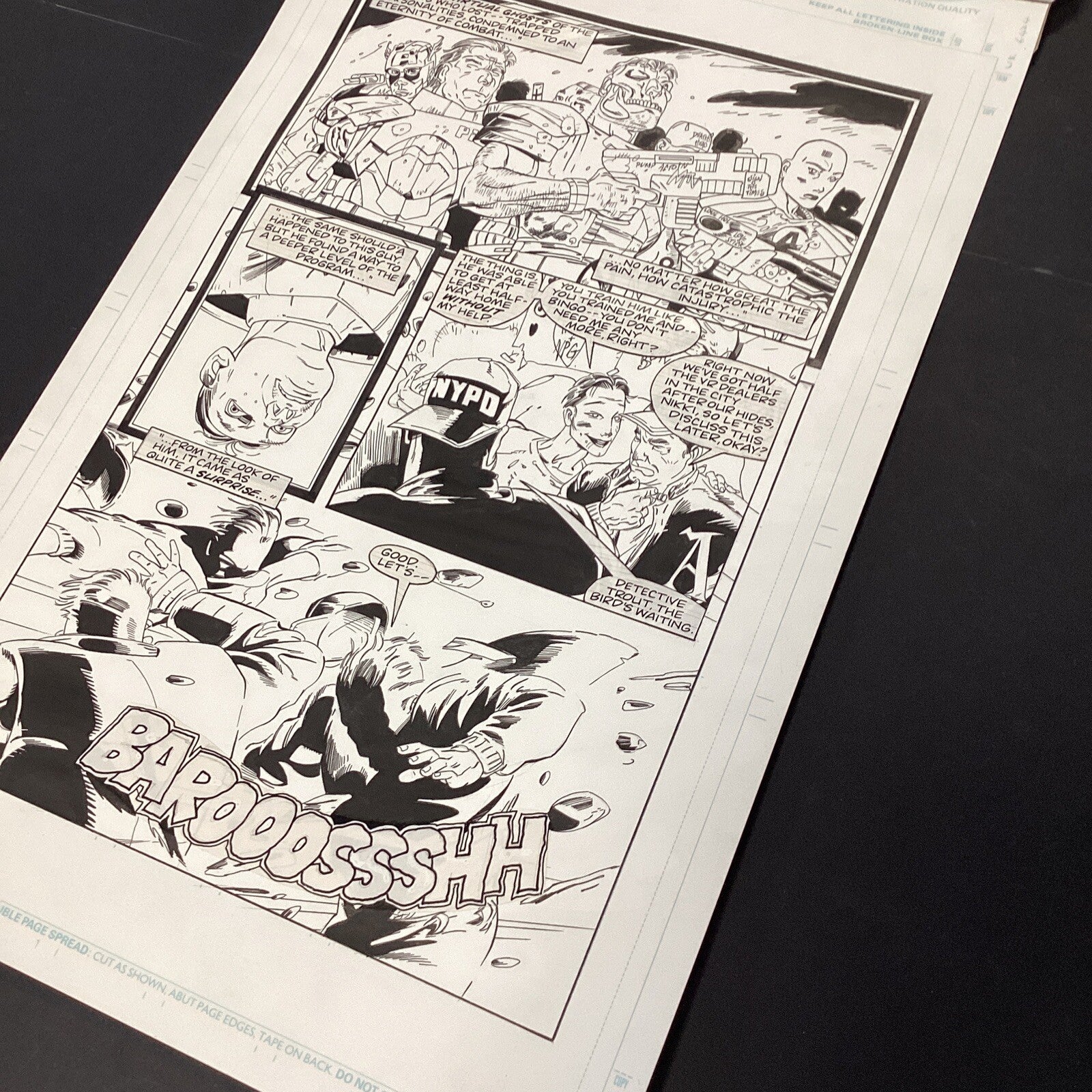 Original Artwork for Wild Thing #3 Page 3 by Duke Mighten 1993 Marvel Comics7