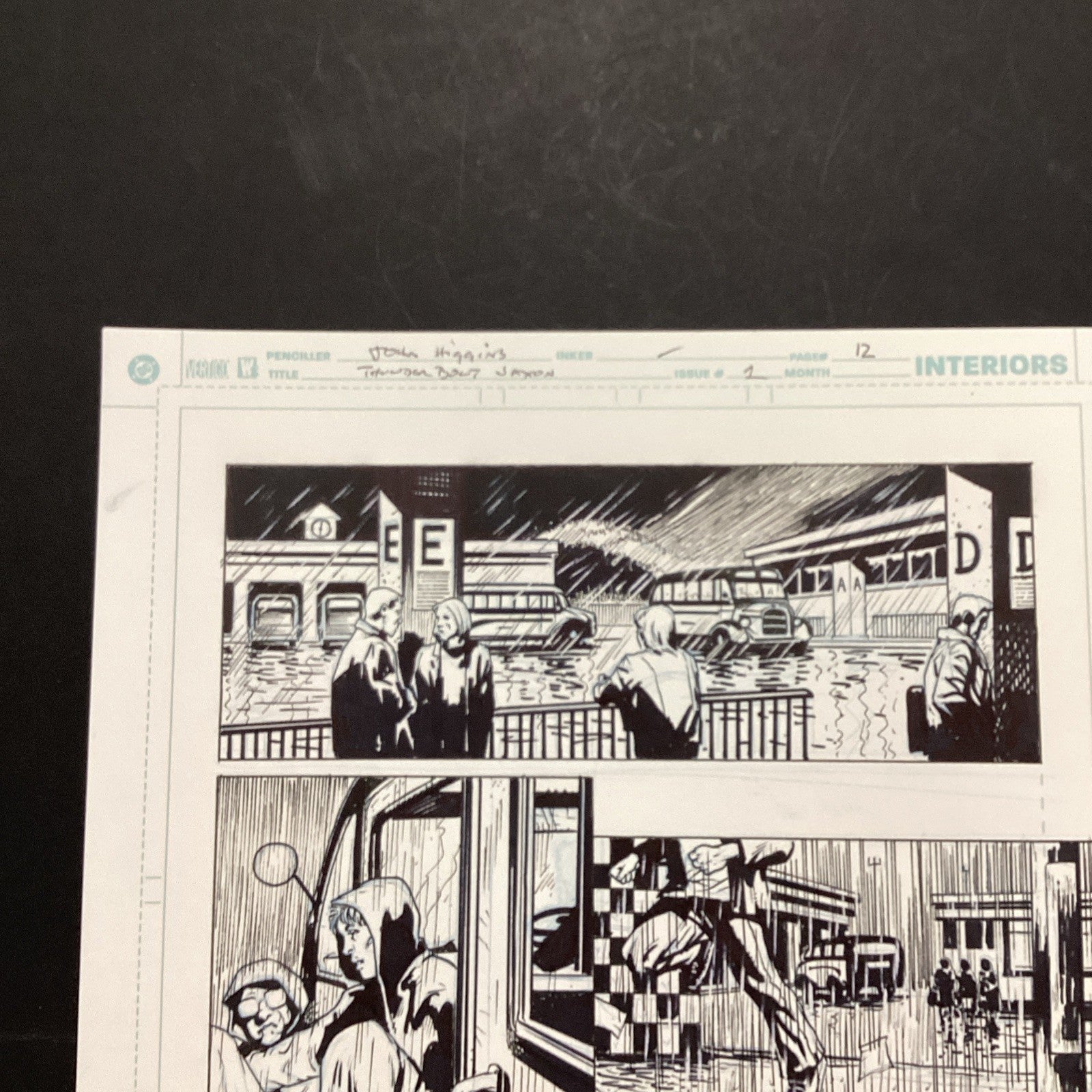 Original Artwork for Thunderbolt Jaxon #1 Page 12 By John Higgins 20064