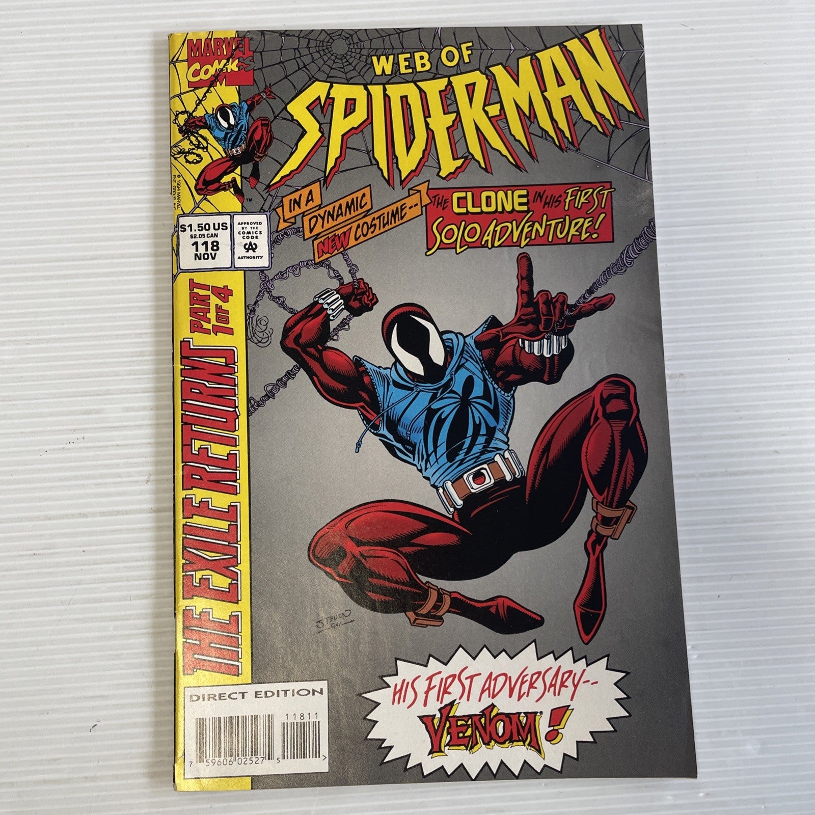Web of Spider-Man #118 1994 FN 1st Appearance of Scarlet Spider0