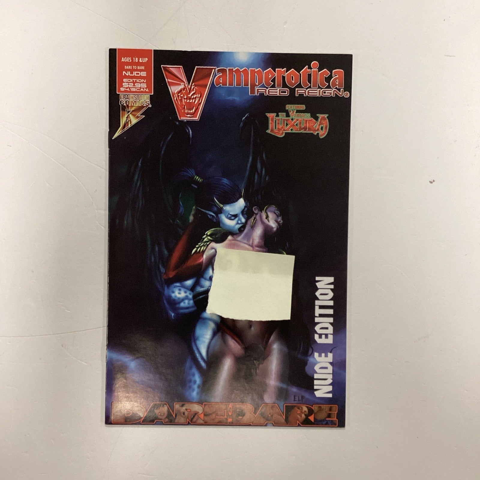 Vamperotica Red Reign Dare To Bare Nude Edition 1996 Brainstorm Comics0