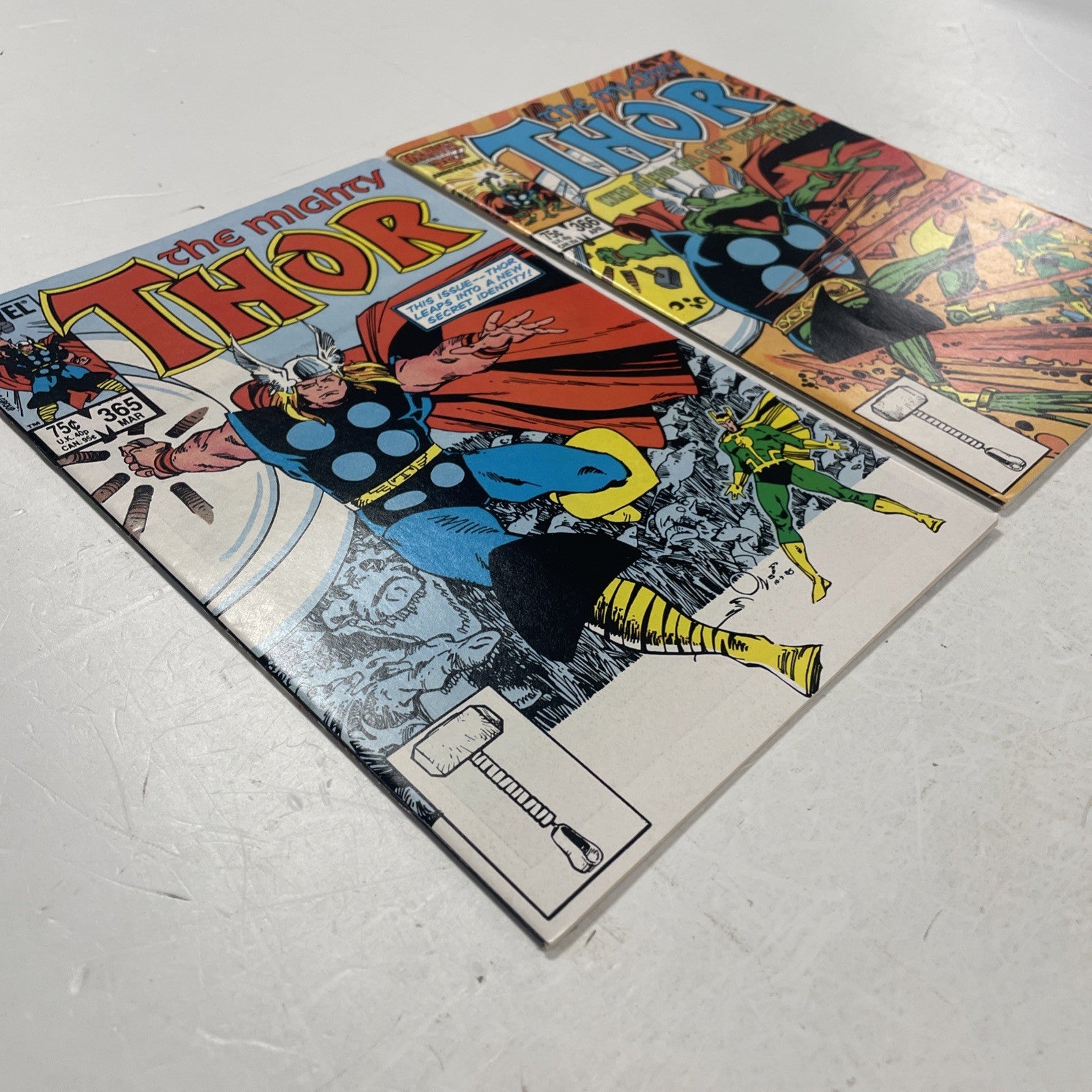 Mighty Thor #365 & #366 1985 FN/VF 1st Appearance & Cover of Throg3