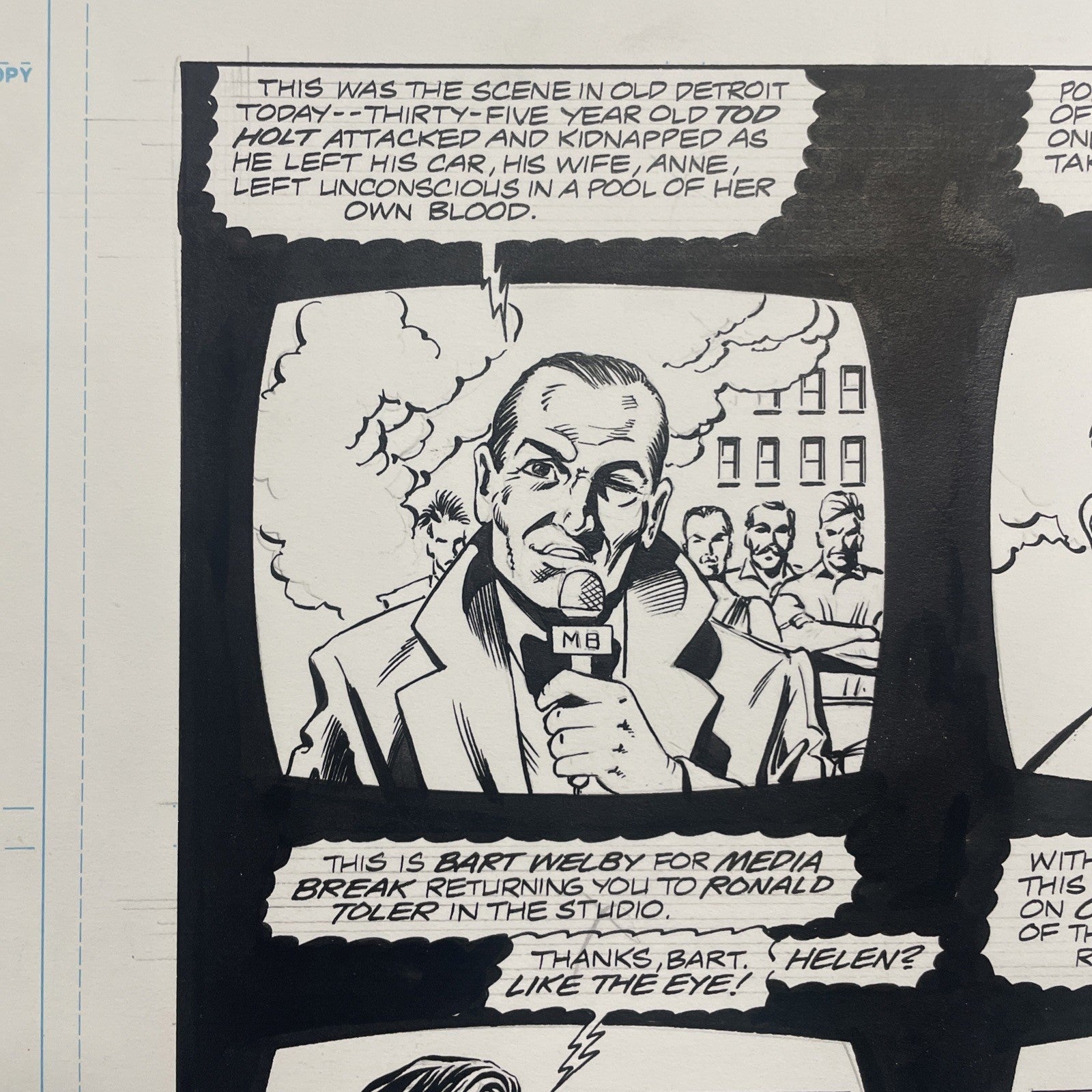 Lee Sullivan Original Art for Marvel's Robocop #12 Page 6 19914
