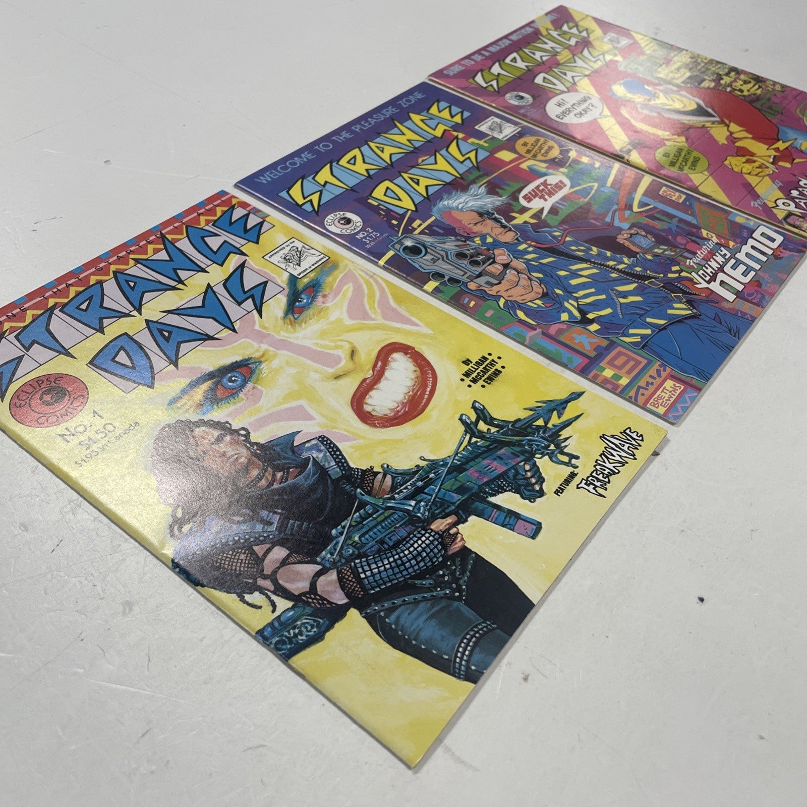 Strange Days #1-#3 1984 Avg. VF Complete Set Eclipse Comics4