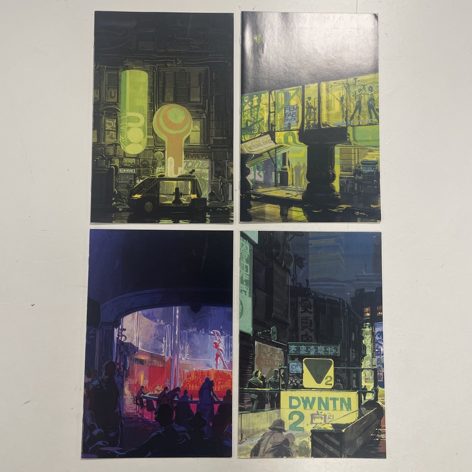 Blade Runner 2019 #5, #6, #7, #8 Syd Mead NYCC Virgin Variant set0