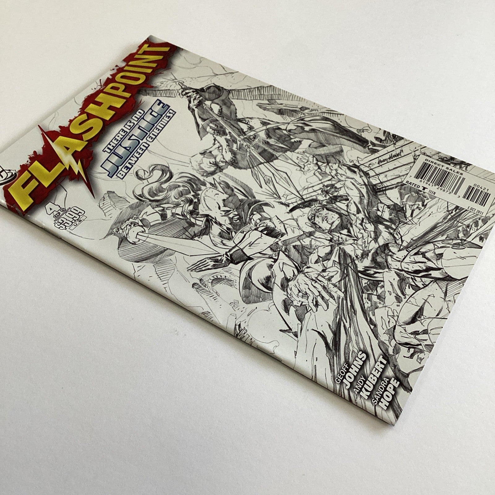 Flashpoint #1-5 2011 VF/NM Complete Set Sketch Variant Covers11