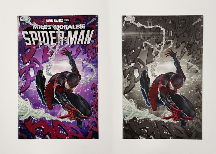 Miles Morales: Spider-Man #19 Skan Srisuwan Trade & B&W Color Splash Virgin Vari0