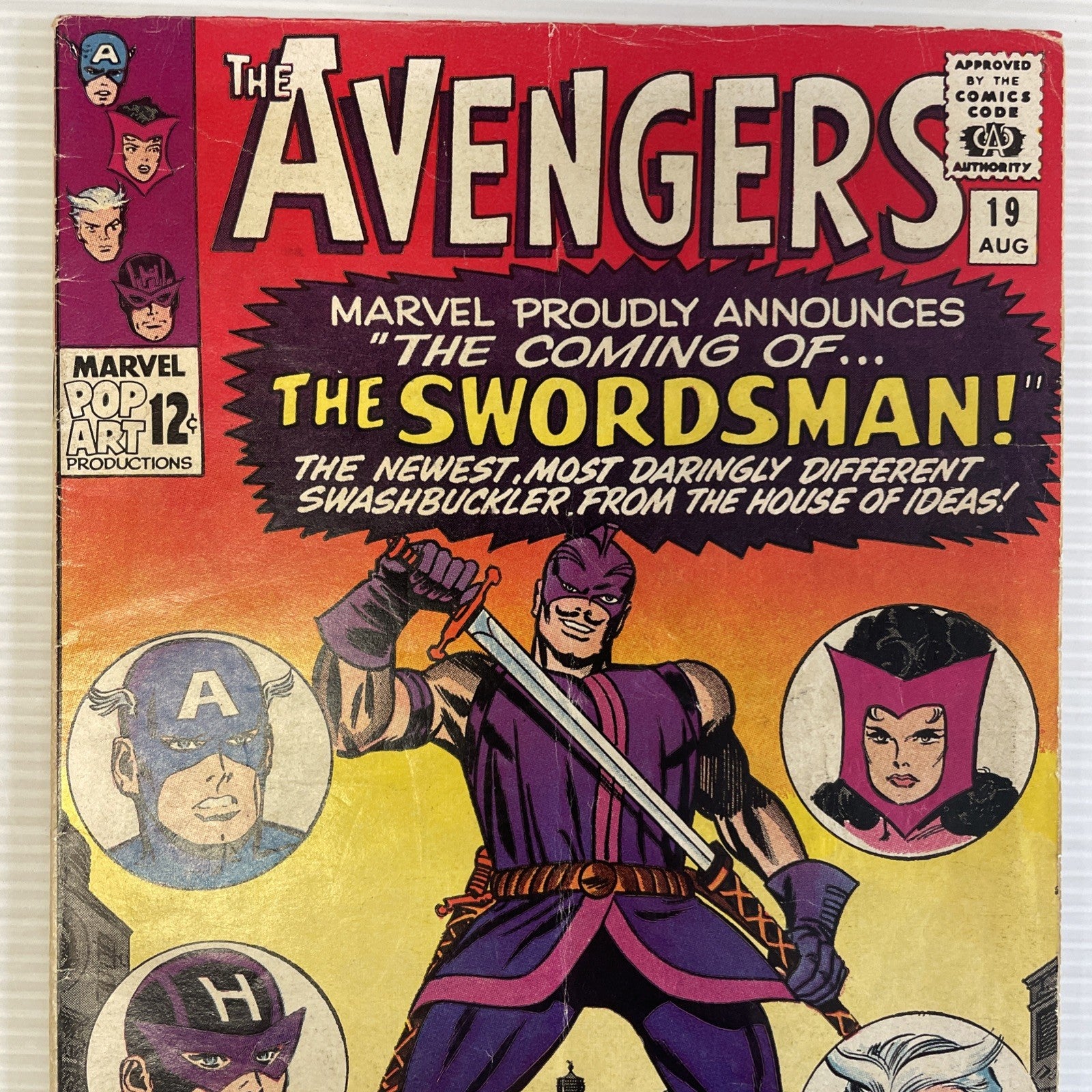 Avengers #19 1965 VG 1st Appearance of The Swordsman and Origin of Hawkeye1