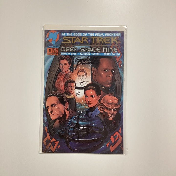 Star Trek Deep Space Nine #1 1993 VF/NM Signed & Remarked Gordon Purcell DF CoA