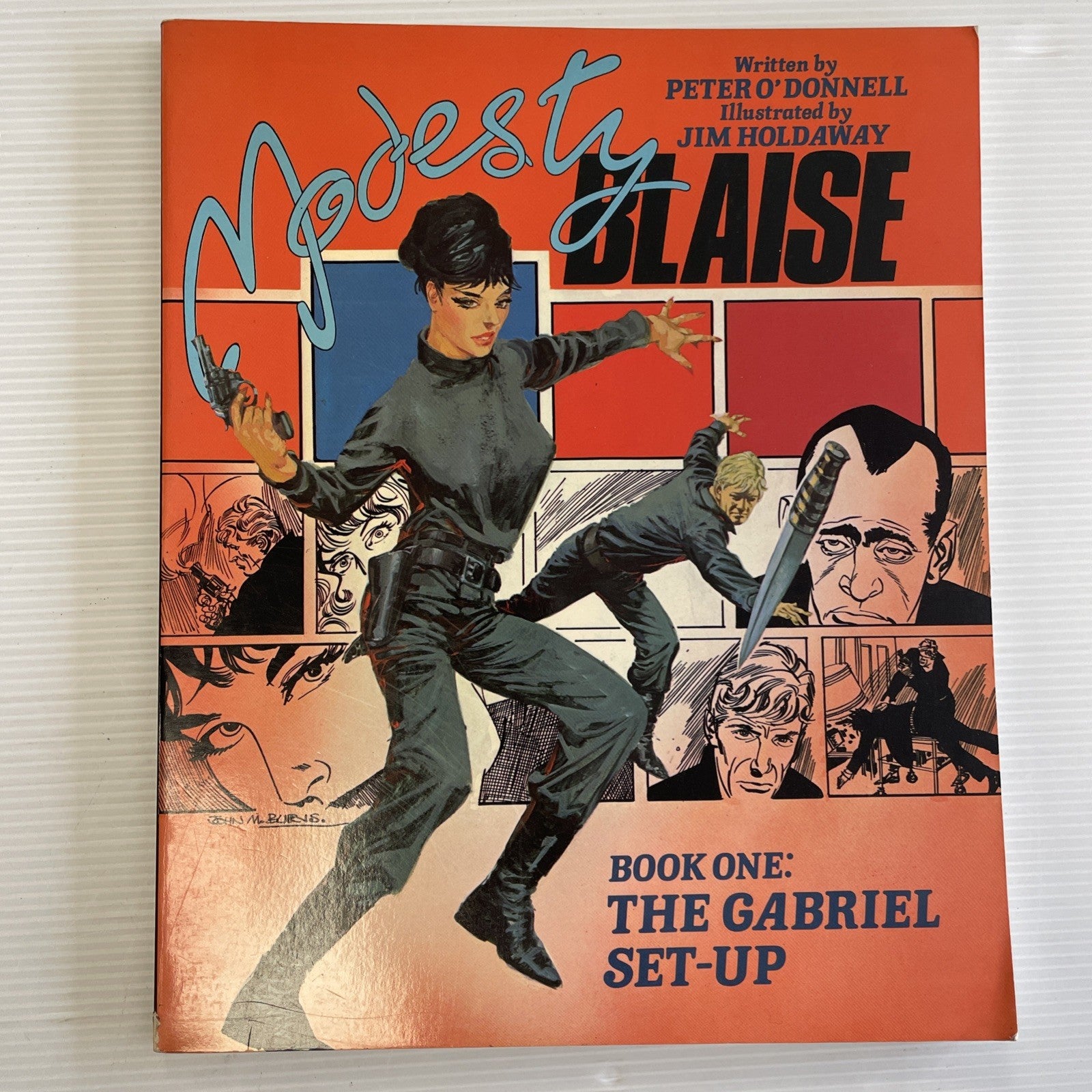 Modesty Blaise Book One: The Gabriel Set-Up Titan Books 1985 Graphic Novel0