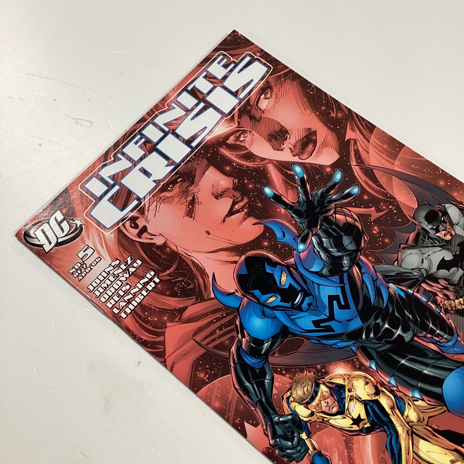 Infinite Crisis #5 2006 NM 1st App Jaime Reyes as Blue Beetle Jim Lee Variant4