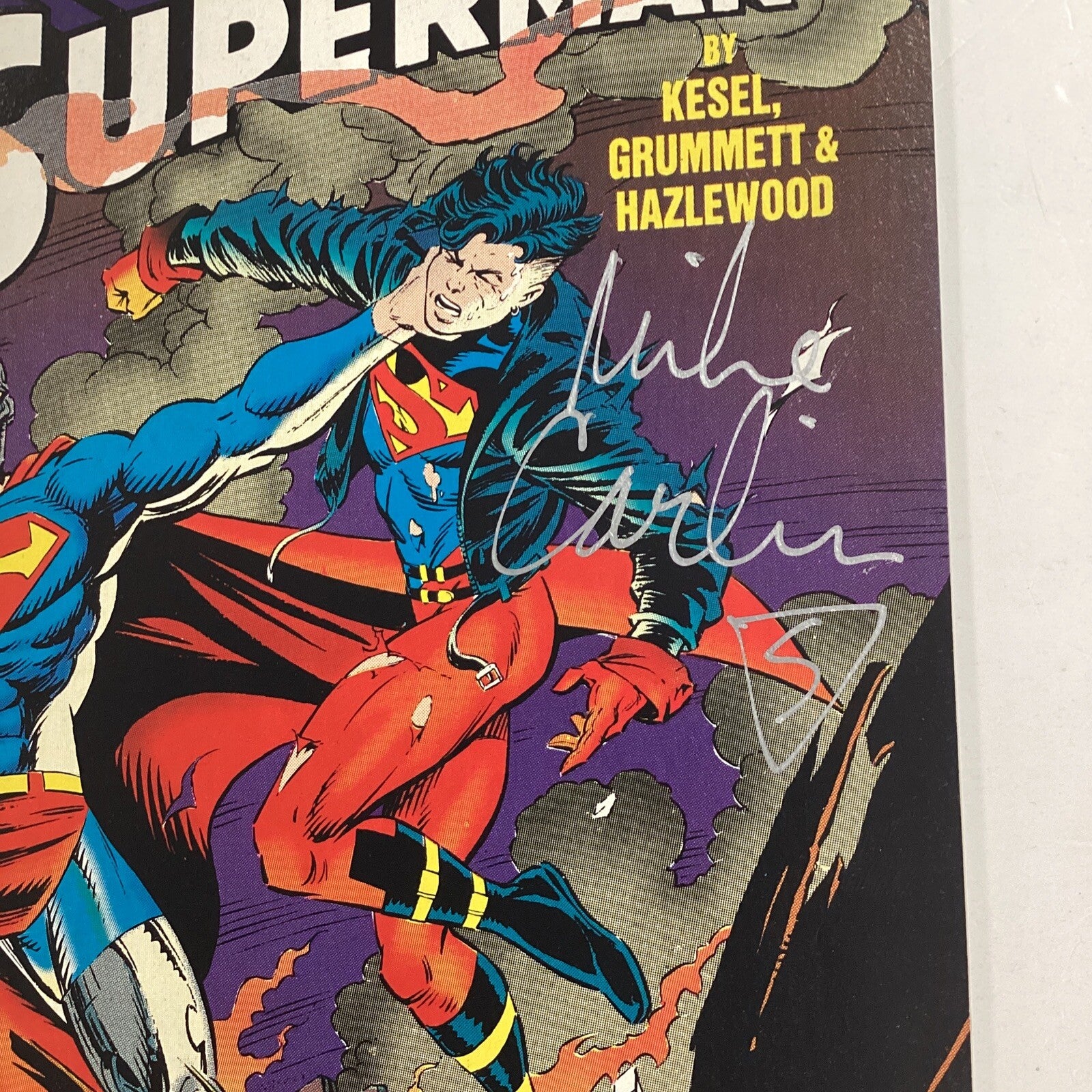 Adventures Of Superman #503 1993 Signed Mike Carlin3