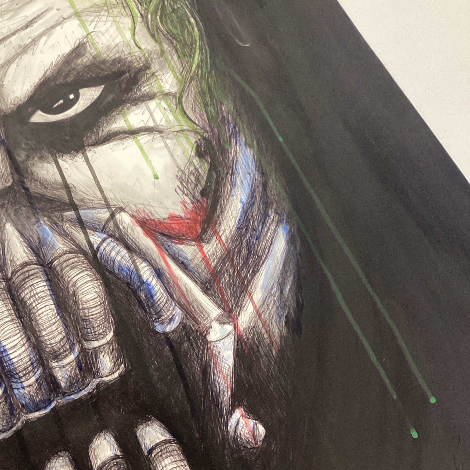 Trilogy (Joker/Bain/Scarecrow) Original Art by Becky Knapp with COA (80x59cm)9