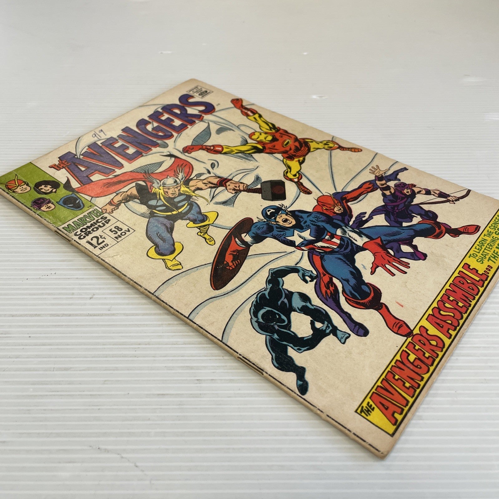 Avengers #58 1968 VG 2nd Appearance and Origin of The Vision **Small amount of p3