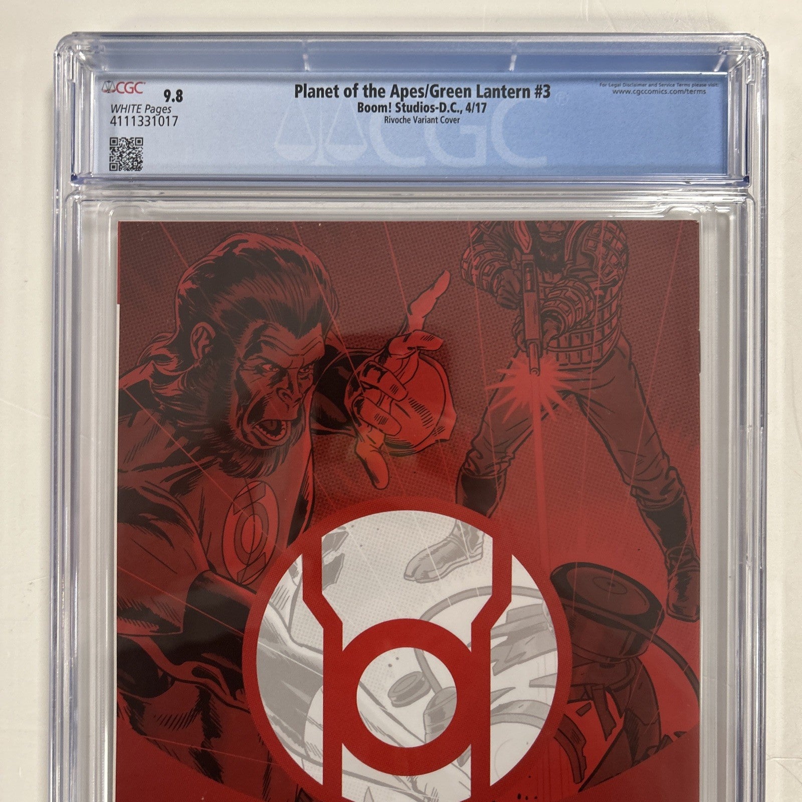 Planet of the Apes/Green Lantern #3 2017 CGC 9.8  Rivoche 1:20 Variant11