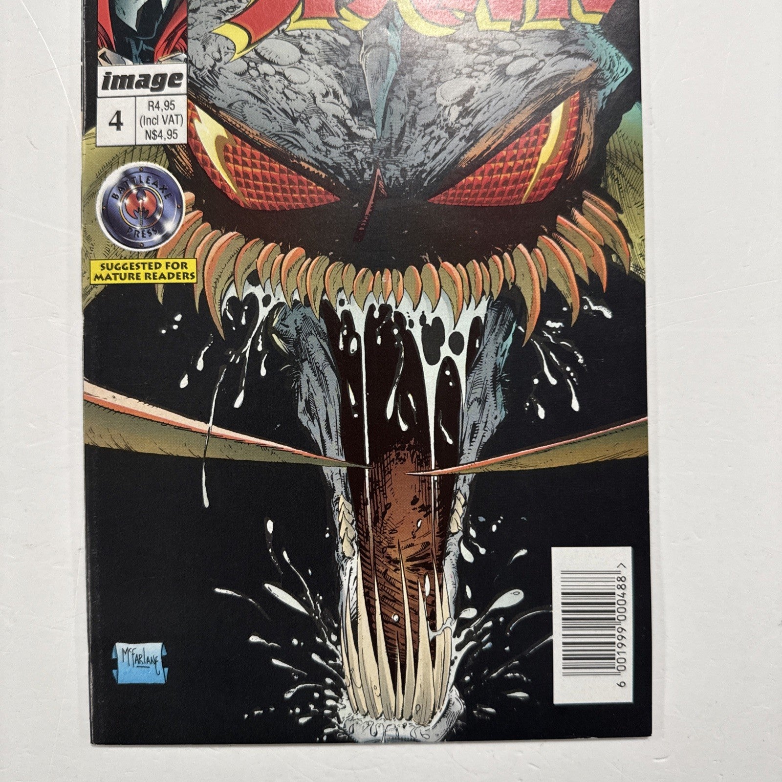 Battleaxe Press Spawn #4 1995 FN+ South African Battleaxe Press Reprint Image2