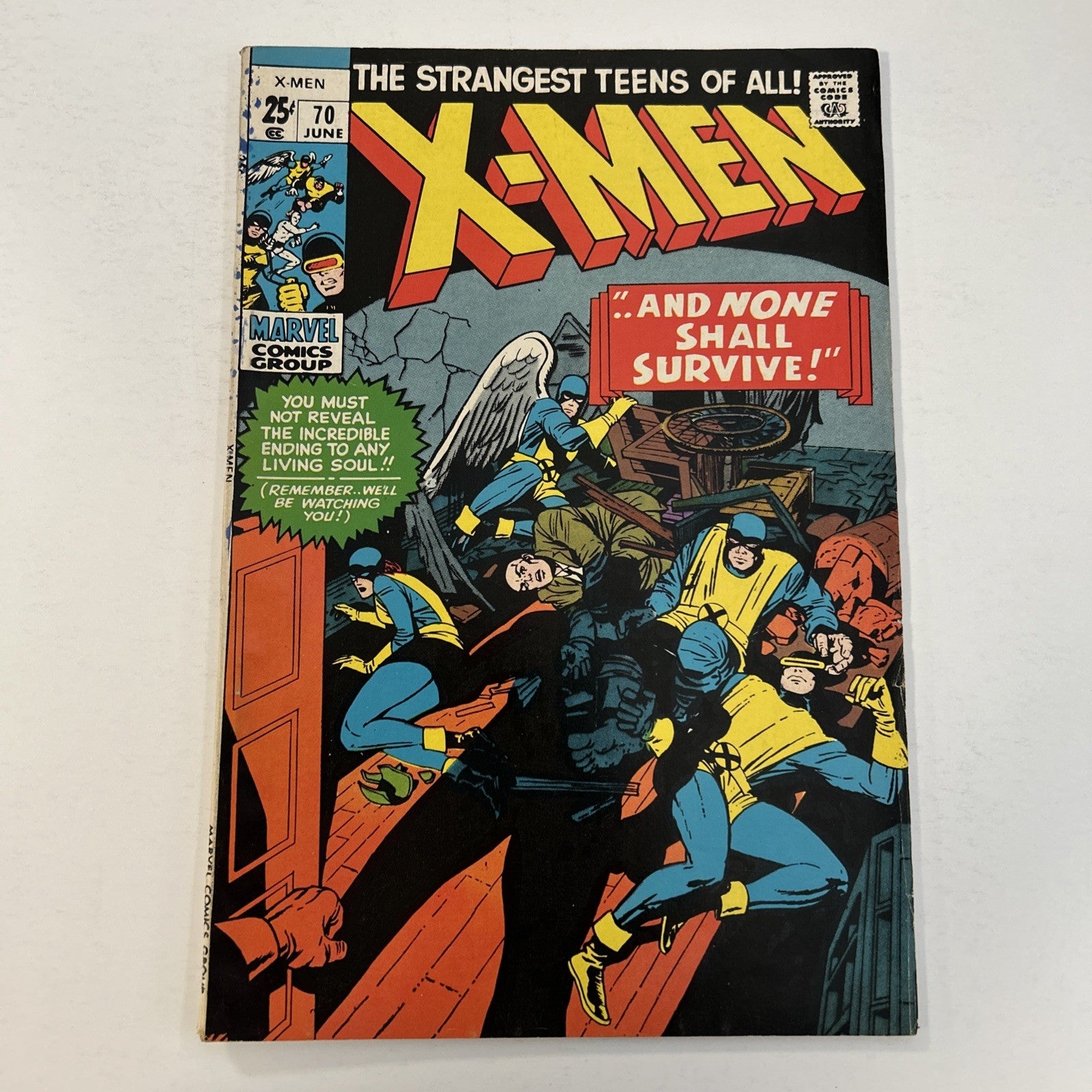 The X-Men #70 1971 FN- Reprints X-Men #17-18 Distributors Spray0