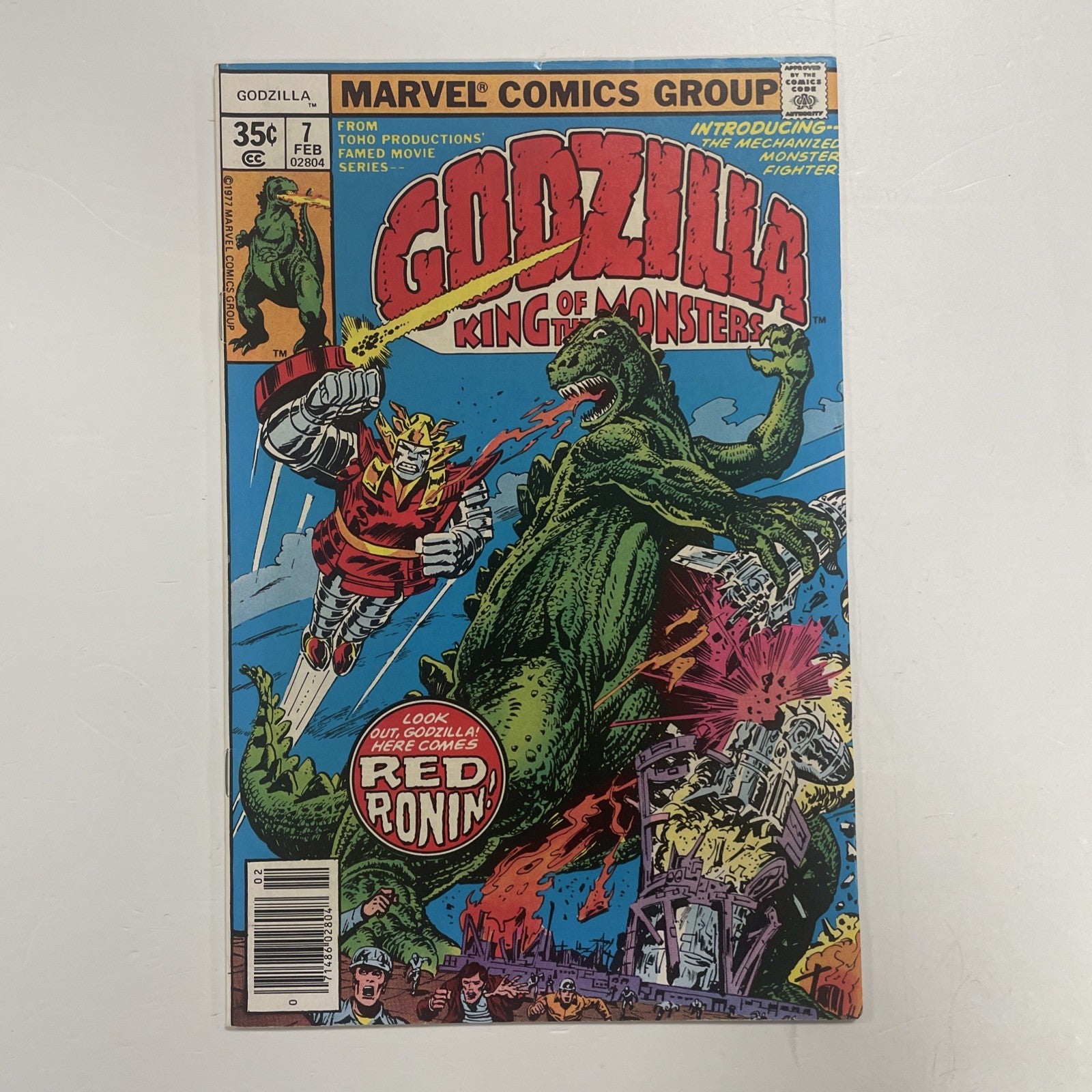 Godzilla King Of The Monsters #7 1978 FN/VF 1st Appearance of Red Ronin0