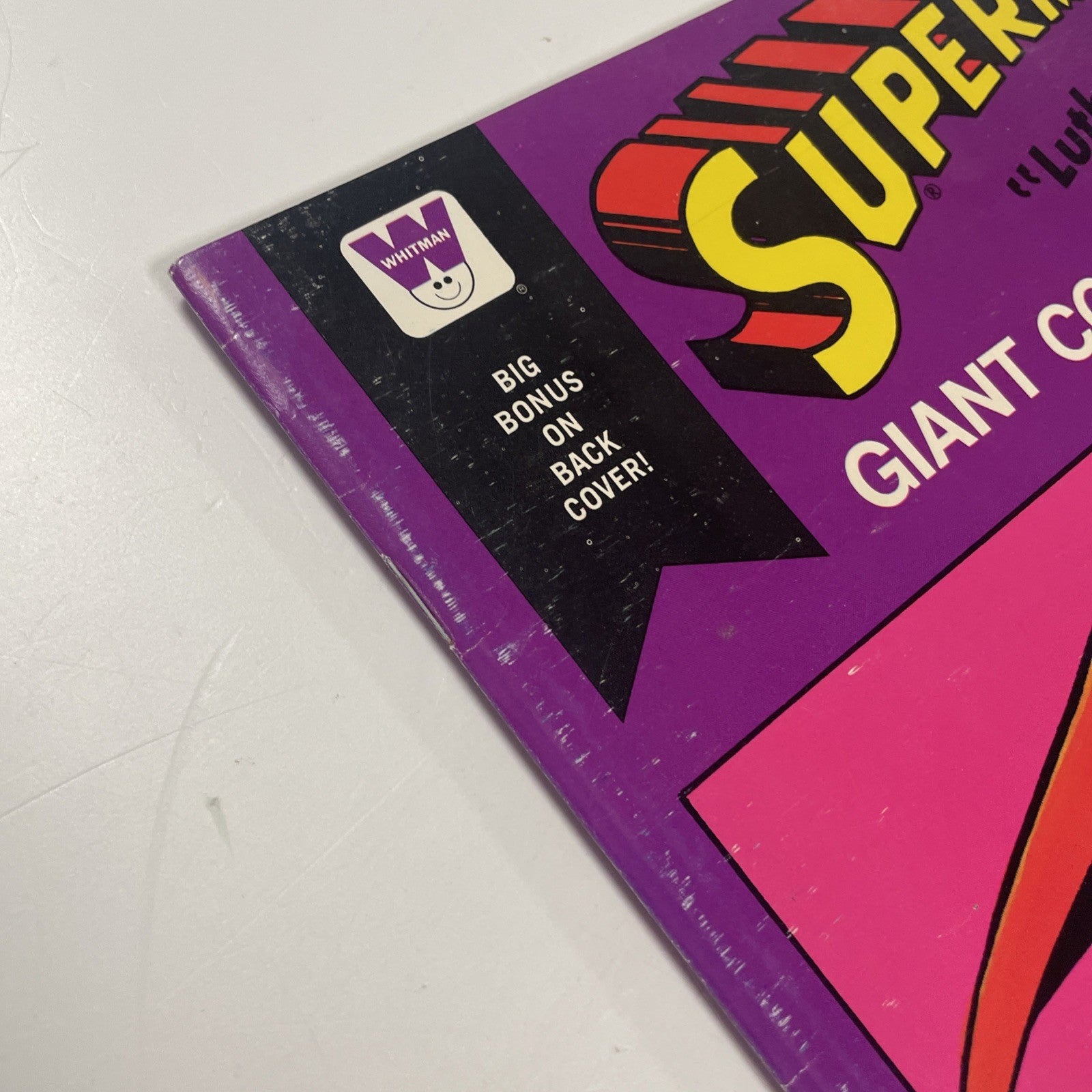 Superman Luthor's Lost Land Giant Comics To Color 1975 Whitman Uncoloured5