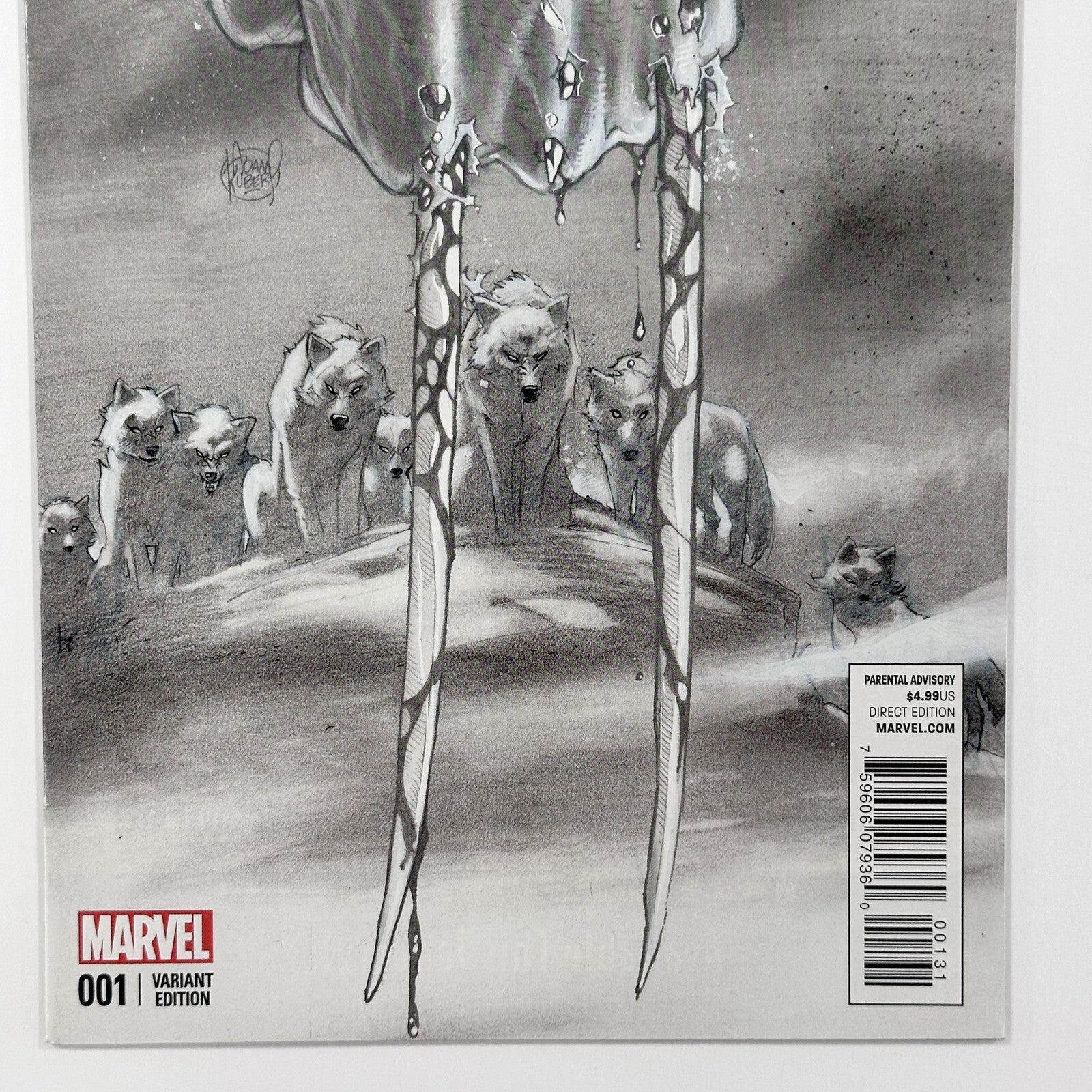 Origin II #1 VF+ 2014  1:100 Adam Kubert Sketch Variant2