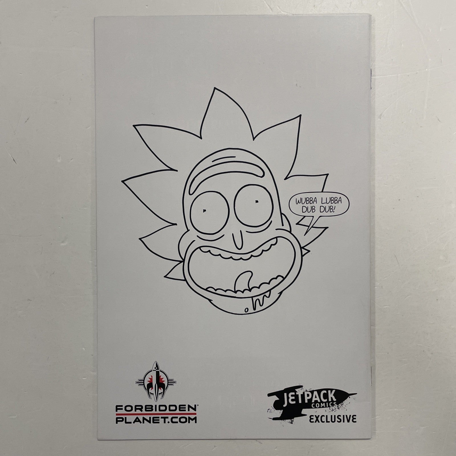 Rick and Morty #1 2017 Forbidden Planet BW Var Signed and Sketched (to Lewis) **4