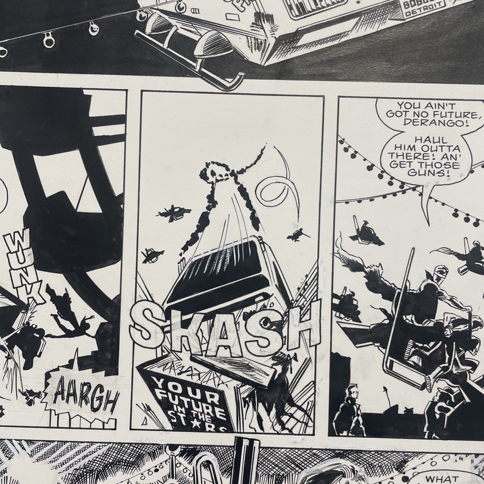 Lee Sullivan Original Art for Marvel's Robocop #8 Page 22 19906