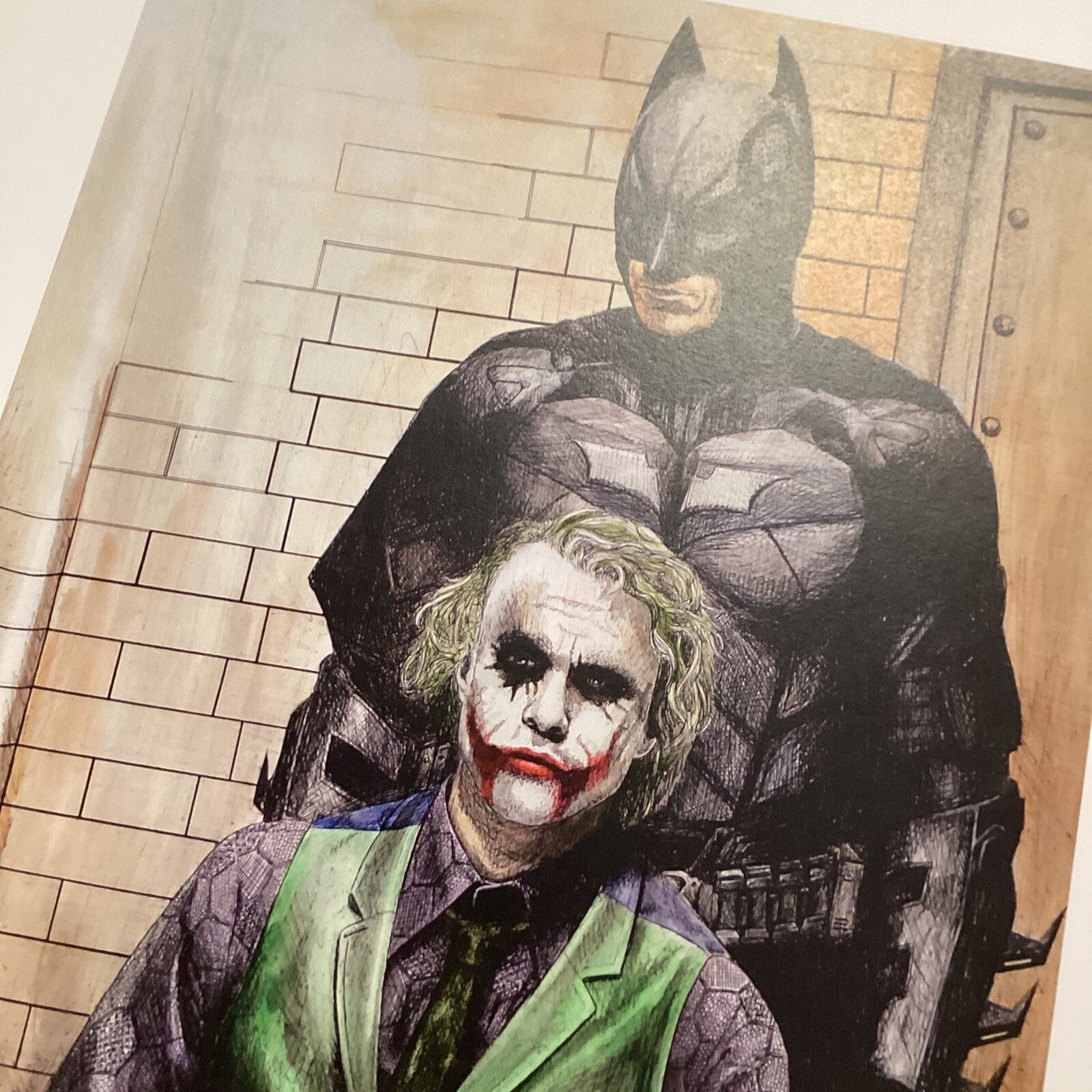 The Dark Knight: Batmans Interrogation Signed Art Print by Becky Knapp9