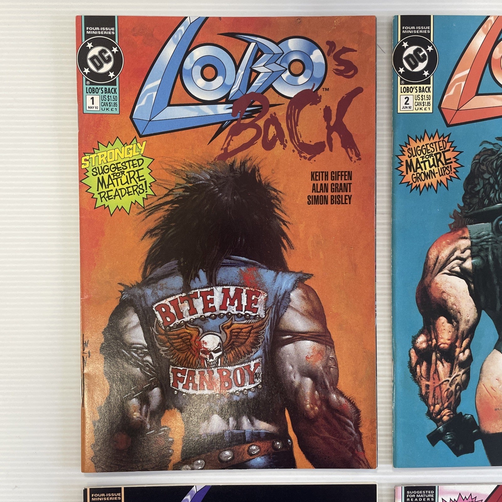 Lobo's Back #1-4 1992 Avg VF Complete Set1