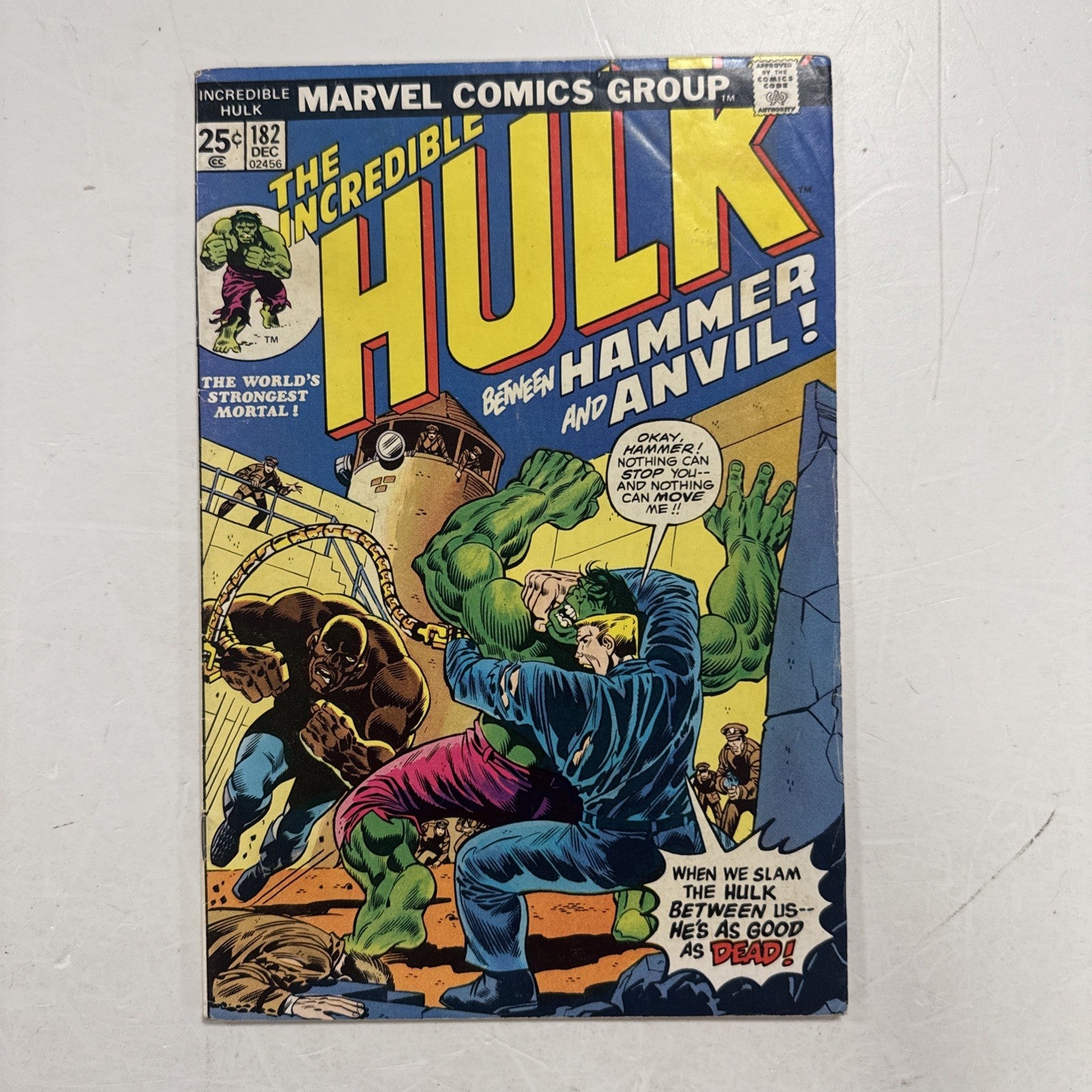 Hulk #182 1974 VG/FN 2nd full Appearance of Wolverine0